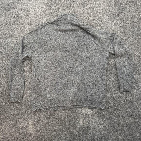 Croft & Barrow Sweater Mens XXL Gray Quarter Zip Classic Cozy Grandpa Minimalist - Picture 9 of 10